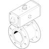 Ball valve Series: VZBC Stainless steel/PTFE Pneumatic operated Double acting PN16 Flange DN80